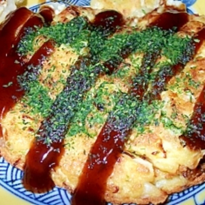 ダイエット☆豆腐でフワフワ　低カロリーなお好み焼き